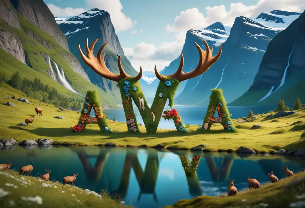 Upptäck det norska alfabetet på ett roligt sätt! illustration